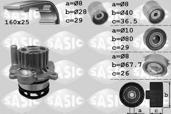 Set pompa apa + curea dintata