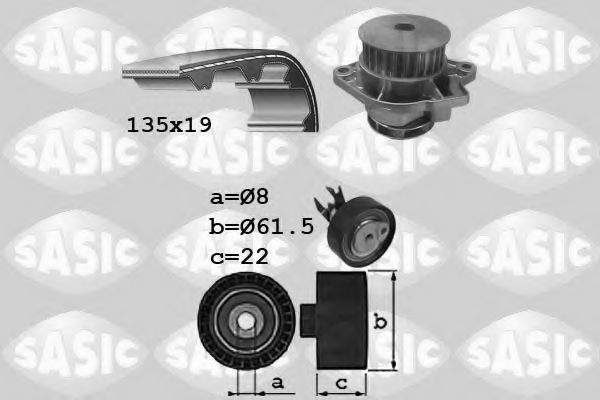 Set pompa apa + curea dintata