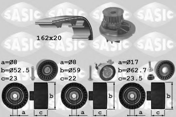 Set pompa apa + curea dintata