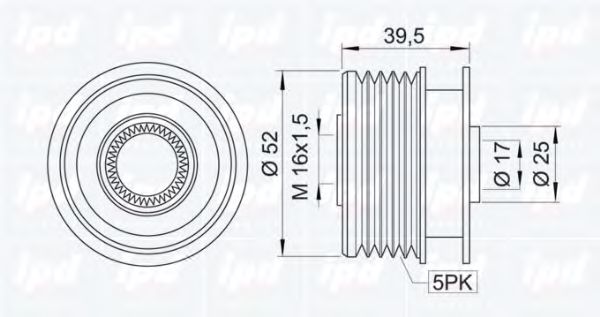 Sistem roata libera, generator