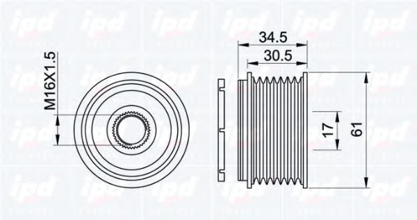 Sistem roata libera, generator