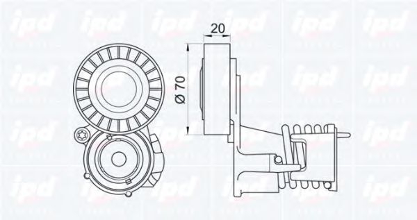 Intinzator curea, curea distributie