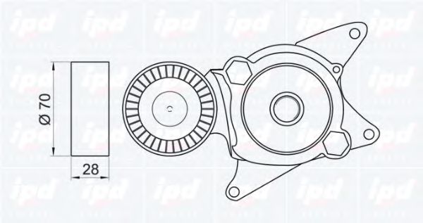 Intinzator curea, curea distributie