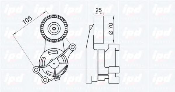 Intinzator curea, curea distributie