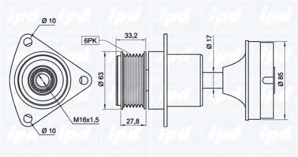 Sistem roata libera, generator