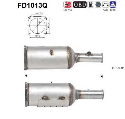 Filtru funingine/particule, sist.de esapament