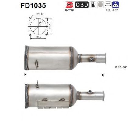 Filtru funingine/particule, sist.de esapament