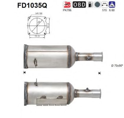 Filtru funingine/particule, sist.de esapament