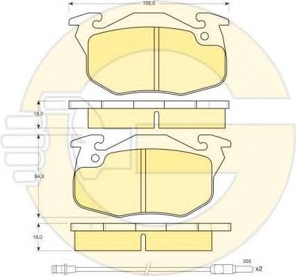 Set frana, frana disc
