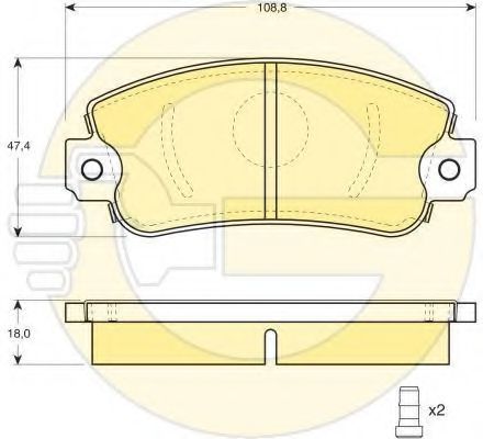 Set frana, frana disc