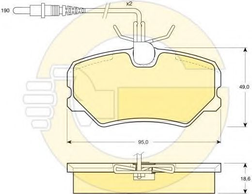 Set frana, frana disc
