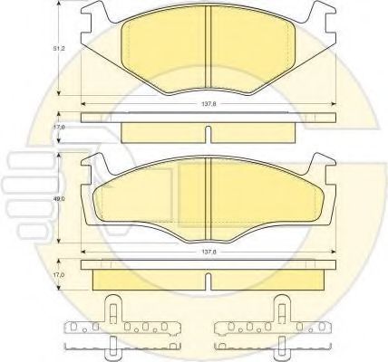 Set frana, frana disc