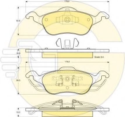 Set frana, frana disc