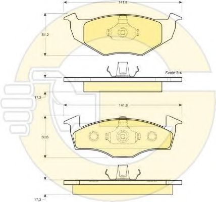 Set frana, frana disc