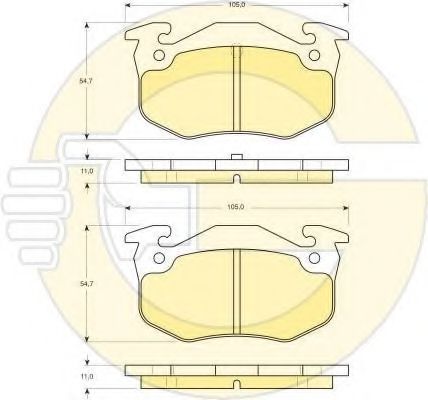 Set frana, frana disc