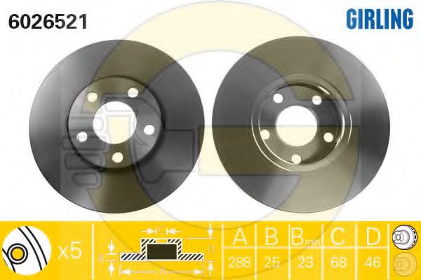 Set frana, frana disc