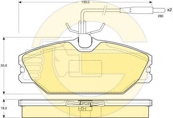 Set frana, frana disc