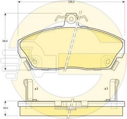 Set frana, frana disc