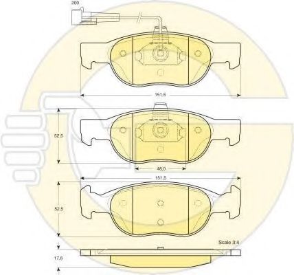 Set frana, frana disc