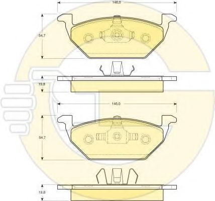 Set frana, frana disc