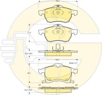 Set frana, frana disc