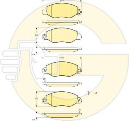 Set frana, frana disc