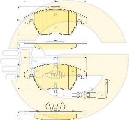 Set frana, frana disc