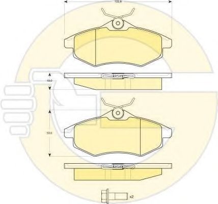 Set frana, frana disc