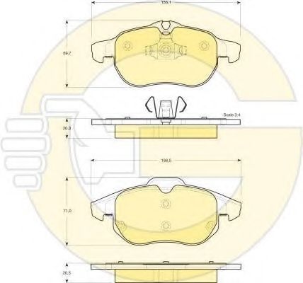 Set frana, frana disc