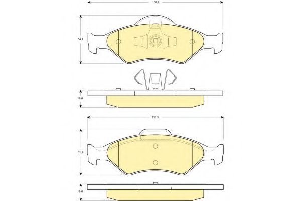 Set frana, frana disc