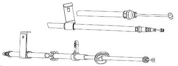 Cablu, frana de parcare