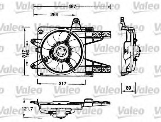 Ventilator, radiator