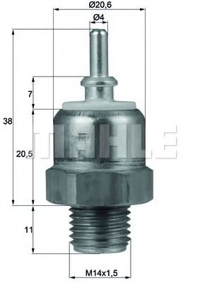 Comutator temperatura, ventilator radiator