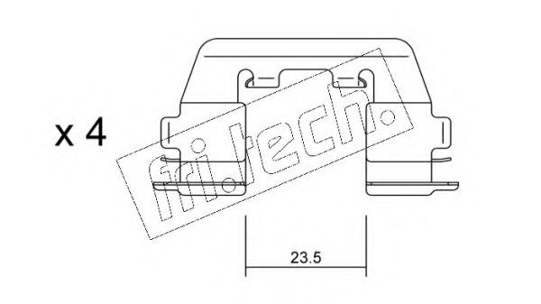 Set accesorii, placute frana