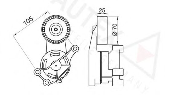 Intinzator curea, curea distributie