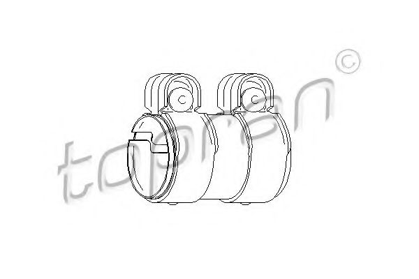 Conector teava, sistem de esapament