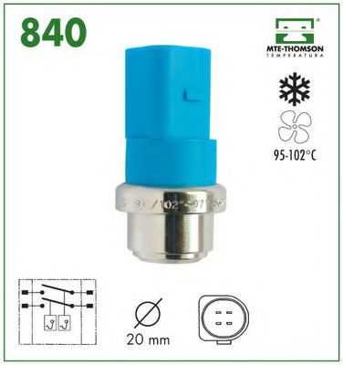 Comutator temperatura, ventilator radiator