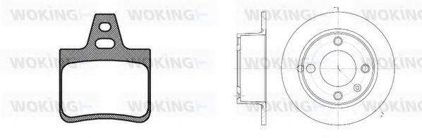 Set frana, frana disc