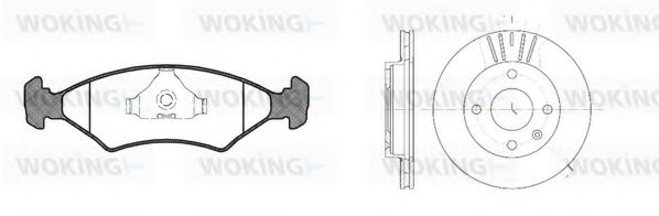 Set frana, frana disc