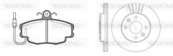 Set frana, frana disc
