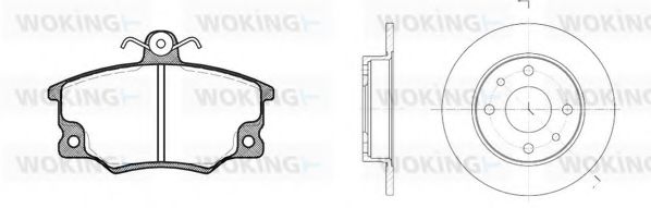 Set frana, frana disc