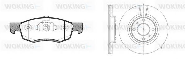 Set frana, frana disc