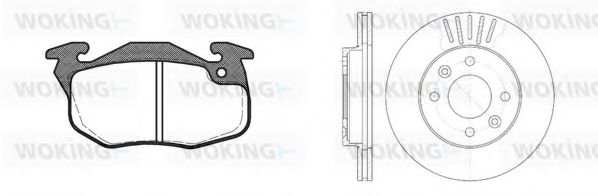 Set frana, frana disc