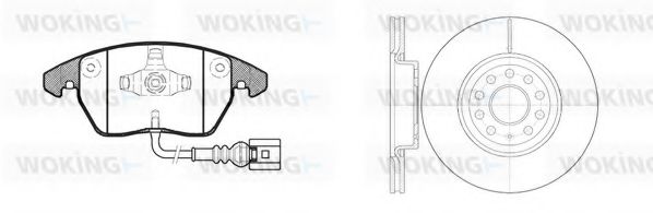 Set frana, frana disc