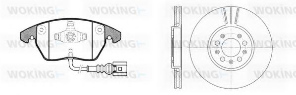 Set frana, frana disc