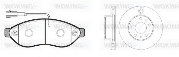 Set frana, frana disc