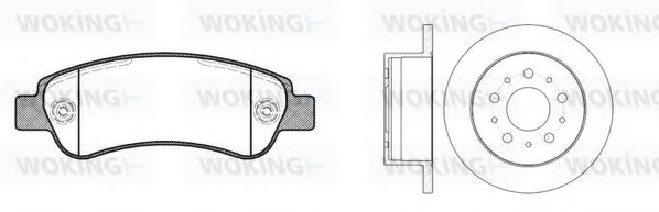 Set frana, frana disc