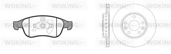Set frana, frana disc