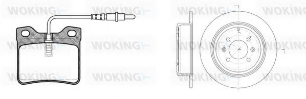 Set frana, frana disc