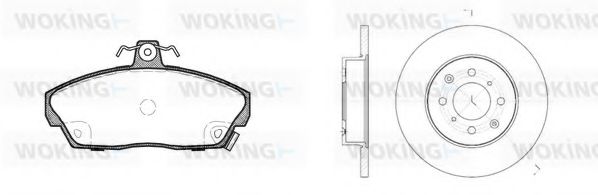Set frana, frana disc
